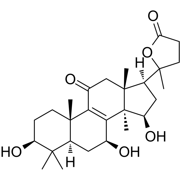 3β,7β,15β-Trihydroxy-11-oxo-lanosta-8-en-24→20 lactone 1694587-15-9
